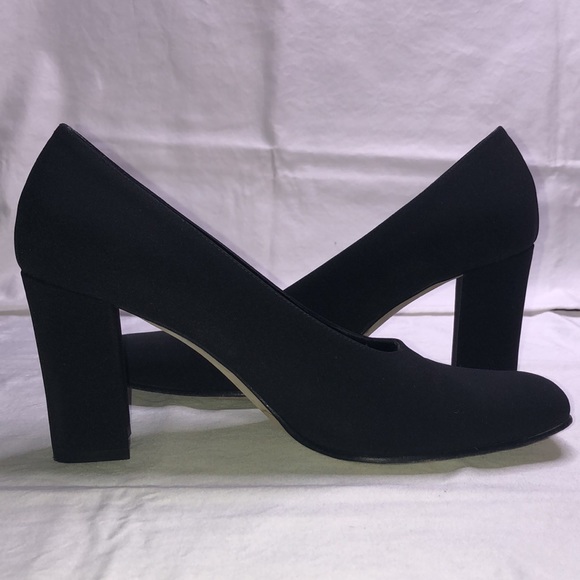 Sesto Meucci “Colette,” Black Fabric Heels/Pumps, W7.5 M, w/3.25” Heel - Picture 7 of 16